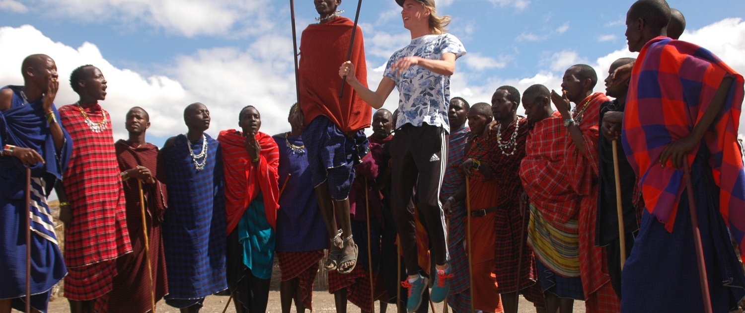 Maasai In Serengeti